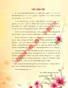 Khóa luận tốt nghiệp kế toán chi phí sản xuất và tính giá thành dịch vụ sữa chữa ôtô tại công ty cổ phần ôtô trường hải chi nhánh quảng bình