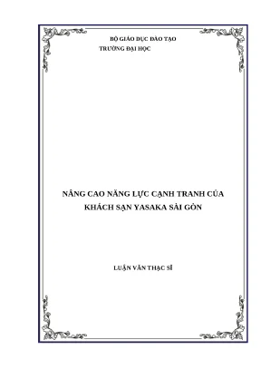 Luận văn thạc sĩ du lịch