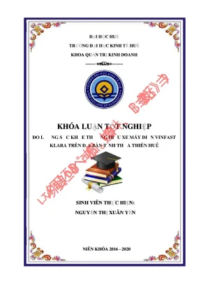 Khóa luận tốt nghiệp đo lường sức khỏe thương hiệu xe máy điện vinfast klara trên địa bàn tỉnh thừa thiên huế