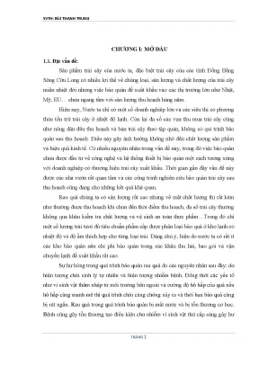Khóa luận sản xuất chitin chitosan từ vỏ tôm và ứng dụng chitosan làm màng bao bảo quản cà chua