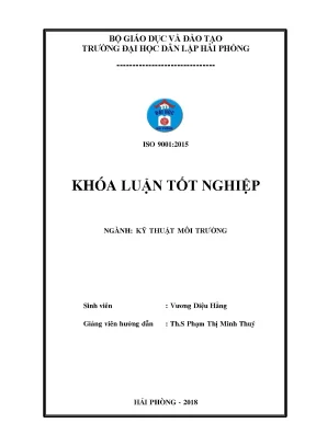 Nghiên cứu khả năng xử lý cu2 trong nước bằng vật liệu hấp phụ chế tạo từ lõi ngô