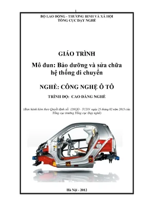 Giáo trình bảo dưỡng sửa chữa hệ thống di chuyển