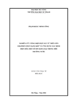 Nghiên cứu tổng hợp oxit sắt từ trên nền graphen oxit dạng khử và ứng dụng xác định điện hóa một số ion kim loại trong môi trường nước