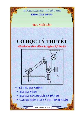 Giáo trình cơ học lý thuyết trường đh thủ dầu một