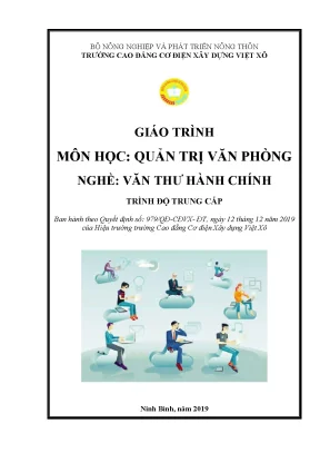 Giáo trình quản trị văn phòng nghề văn thư hành chính trung cấp