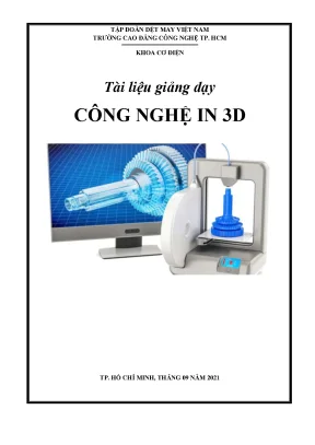 Tài liệu giảng dạy công nghệ in 3d