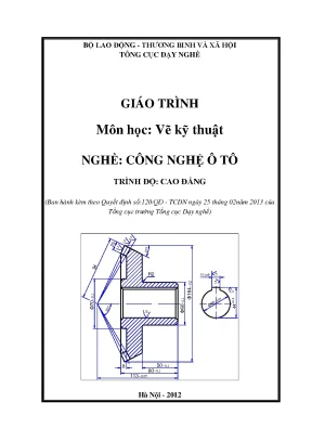 Giáo trình vẽ kỹ thuật công nghệ ô tô