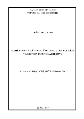 Luận văn thạc sĩ nghiên cứu và xây dựng ứng dụng giám sát hành trình trên điện thoại di động