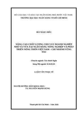 0812 nâng cao chất lượng cho vay dn nhỏ và vừa tại nh nông nghiệp và ptnt việt nam chi nhánh vũng tàu luận văn thạc sĩ tcnh bùi ngọc hiếu nguyễn mạnh hùn