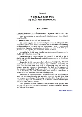 Dược lý học tập 1 phần 2