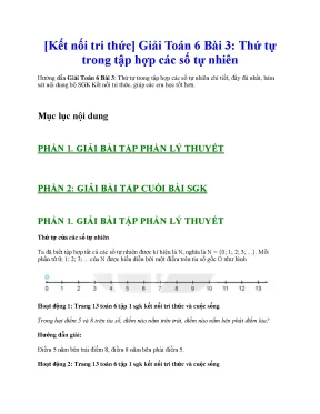 Giải toán 6 kết nối tri thức full