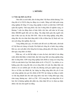 Luận văn thạc sĩ vnua giải pháp phát triển tm dv góp phần chuyển dịch cơ cấu lao động huyện yên định tỉnh thanh hóa