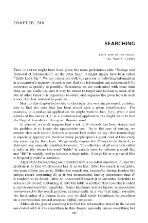 The art of computer programming volume 3 sorting and searching second edition part 2