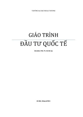Giáo trình đầu tư quốc tế