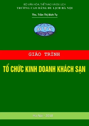 Giáo trình tổ chức kinh doanh khách sạn
