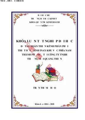 Hoàn thiện kênh phân phối thiết bị vệ sinh inax khu vực phía nam thành phố huế tại công ty tnhh thương mại quang thiện