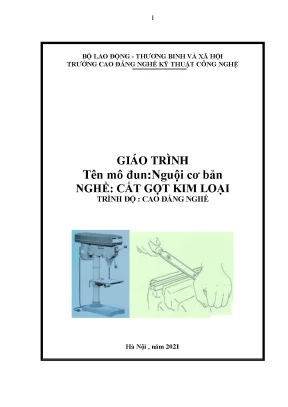 Giáo trình nguội cơ bản nghề công nghệ ô tô trình độ cao đẳng nghề
