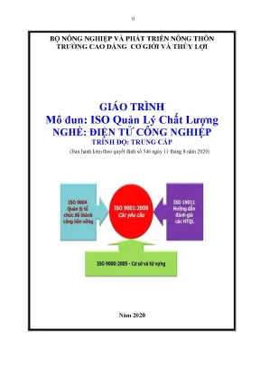 Giáo trình iso quản lý chất lượng nghề điện tử công nghiệp trình độ trung cấp