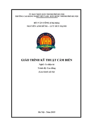 Giáo trình kỹ thuật cảm biến nghề cơ điện tử cao đẳng