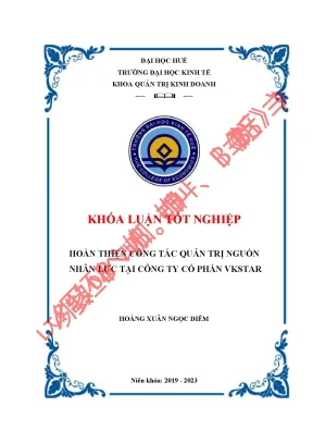 Hoàn thiện công tác quản trị nguồn nhân lực tại công ty cổ phần vkstar