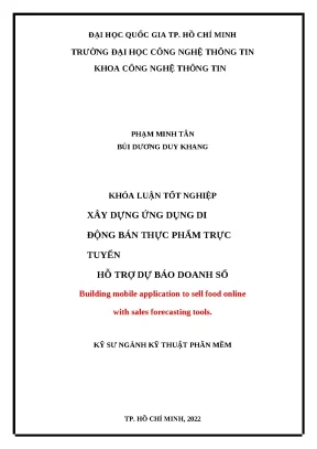 Khóa luận tốt nghiệp xây dựng ứng dụng di động bán thực phẩm trực tuyến hỗ trợ dự báo doanh số