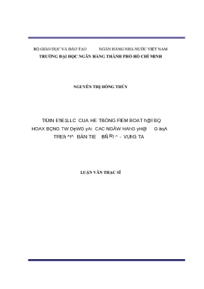 0077 tính hiệu lực của hệ thống kiểm soát nội bộ hoạt động tín dụng tại các nhtm trên địa bàn bà rịa vũng tàu luận văn thạc sĩ tcnh nguyễn thị hồng thủy