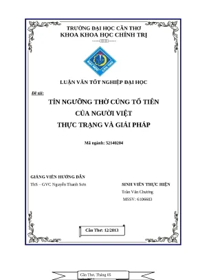 Khóa luận tốt nghiệp tín ngưỡng thờ cúng tổ tiên của người việt thực trạng và giải pháp 2