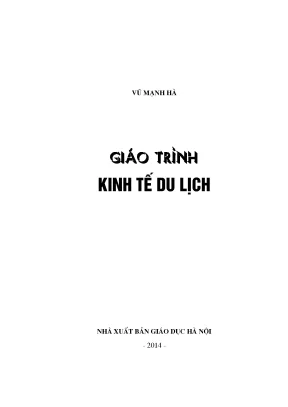 Giáo trình kinh tế du lịch vũ mạnh hà