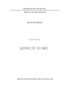 Giáo trình kinh tế vi mô đại học quốc gia hà nội