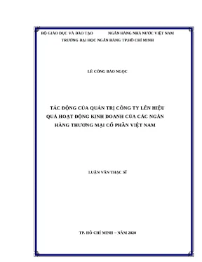 0220 tác động của quản trị cty lên hiệu quả hoạt động kinh doanh của các nhtm cp việt nam luận văn thạc sĩ tcnh lê công bảo ngọc lê hà diễm chi tp hcm đh