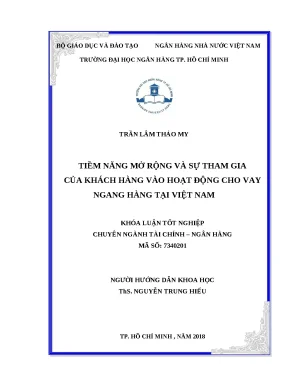 0089 tiềm năng mở rộng và sự tham gia của khách hàng vào hoạt động cho vay ngang hàng tại việt nam khóa luận tốt nghiệp đại học trần lâm thảo my tp hcm đ