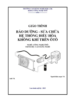 Giáo trình bảo dưỡng sửa chữa hệ thống điều hòa không khí trên ô tô