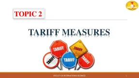 Chủ đề 2 tariff measures