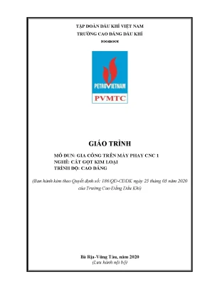 Giáo trình gia công trên máy phay cnc 1 nghề cắt gọt kim loại trình độ cao đẳng