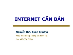 Giáo trình internet căn bản