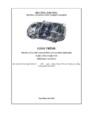Giáo trình sửa chữa bảo dưỡng cơ cấu phân phối khí