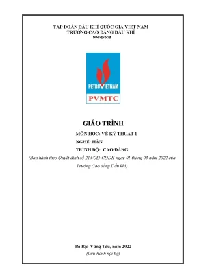 Giáo trình vẽ kỹ thuật 1 nghề hàn cao đẳng