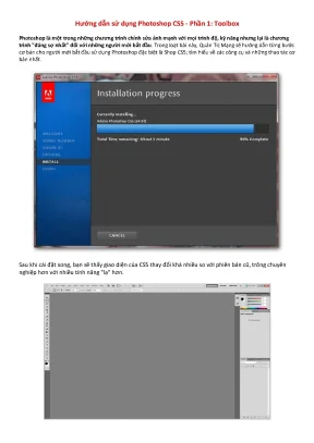 Hướng dẫn sử dụng photoshop cs5 ‐ phần 1 toolbox
