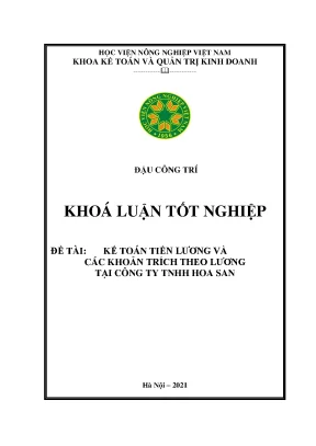 Kế toán tiền lương và các khoản trích theo lương tại công ty tnhh hoa san