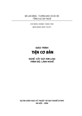 Giáo trình tiện cơ bản
