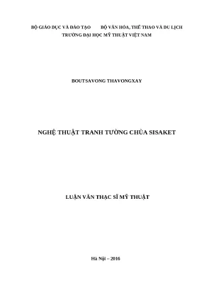 Luận văn thạc sĩ mỹ thuật nghệ thuật tranh tường chùa sisaket