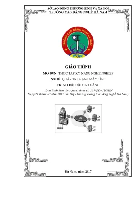 Giáo trình thực tập kỹ năng nghề nghiệp nghề quản trị mạng máy tính cao đẳng