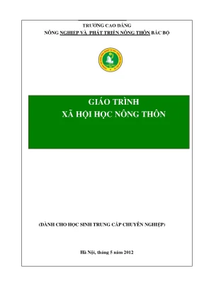 Giáo trình xã hội học nông thôn