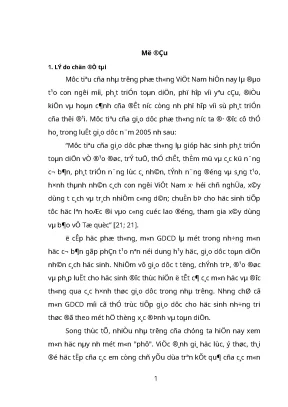 Luận văn một số biện pháp nâng cao hiệu quả kiểm tra đánh giá kết quả học tập môn gdcd của học sinh ở thpt