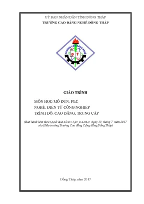 Giáo trình plc nghề điện tử công nghiệp cđtc