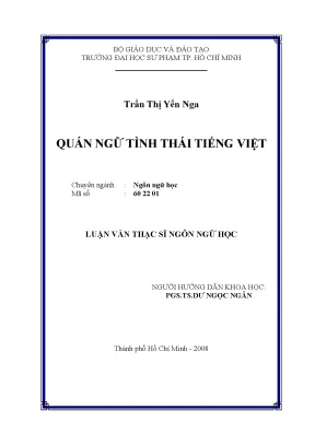 Luận văn thạc sĩ quán ngữ tình thái tiếng việt