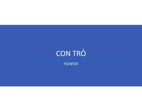 It001 nhập môn lập trình con trỏ phần 1