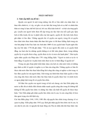 Luận văn bảo đảm quyền của bị can trong giai đoạn điều tra từ thực tiễn thành phố hồ chí minh