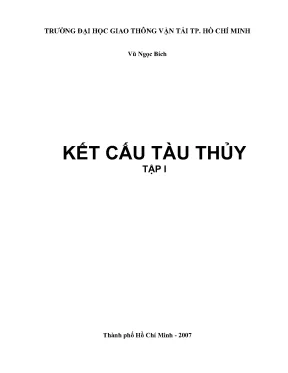Giáo trình kết cấu tàu thuỷ