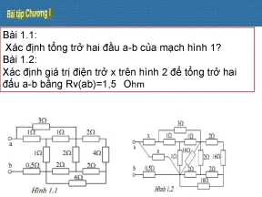 Bài tập giải tích mạch